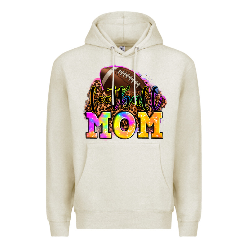 Football Mom Premium Hoodie by OliviaCreatesArt | Teevron