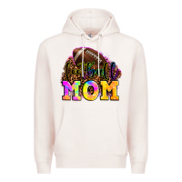 Pale Pink football mom Premium Hoodie - OliviaCreatesArt