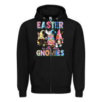 Black Easter with my gnomies  Easter Day Zipper Hoodie - CowGirlArtShop