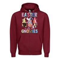 Burgundy Easter with my gnomies  Easter Day Zipper Hoodie - CowGirlArtShop