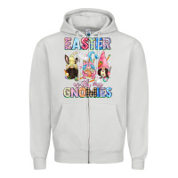 Dove Grey Easter with my gnomies  Easter Day Zipper Hoodie - CowGirlArtShop