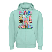 Seafoam Easter with my gnomies  Easter Day Zipper Hoodie - CowGirlArtShop