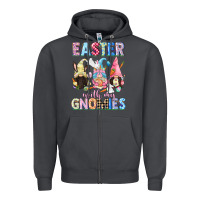 Smoke Easter with my gnomies  Easter Day Zipper Hoodie - CowGirlArtShop