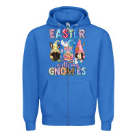 True Royal Easter with my gnomies  Easter Day Zipper Hoodie - CowGirlArtShop