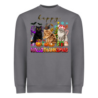 Storm happy hallothanksmas cats Heavyweight Sweatshirt - texasbilliewilder