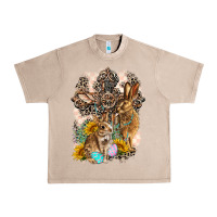 French Oak Western Rabbit with Crosses Urban Heavy Tee - LillyAllenDesigns