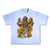 Grape Ice Western Rabbit with Crosses Urban Heavy Tee - LillyAllenDesigns
