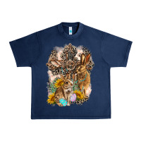 Navy Western Rabbit with Crosses Urban Heavy Tee - LillyAllenDesigns