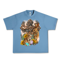 Pebble Blue Western Rabbit with Crosses Urban Heavy Tee - LillyAllenDesigns