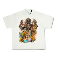 Pistachio Western Rabbit with Crosses Urban Heavy Tee - LillyAllenDesigns