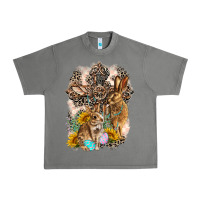 Western Rabbit With Crosses Urban Heavy Tee | Teevron