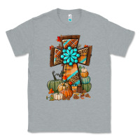 Heather Grey fall cross Classic Tee - BundleAndBundleShop
