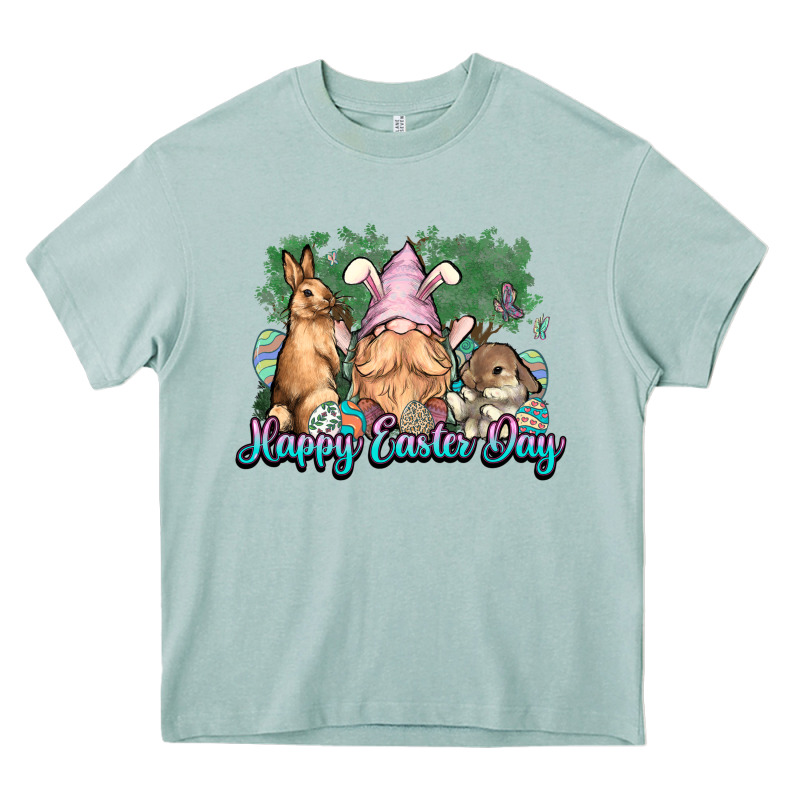 Gnome Bunny Happy Eater Day Heavy Core Tee by NancyCooperArtShop | Teevron
