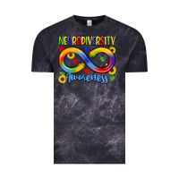 Cloud Black neurodiversity awareness Vintage Tee - LillyAllenDesigns