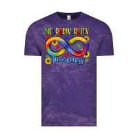Cloud Purple neurodiversity awareness Vintage Tee - LillyAllenDesigns