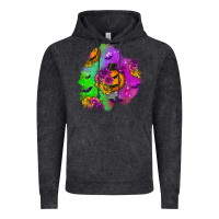 Vintage Black halloween patch 1 Vintage Hoodie - BundleAndBundleShop