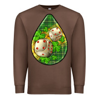Chestnut st.patrick's teardrop earrings Premium Sweatshirt - FaDigitalArtStudio
