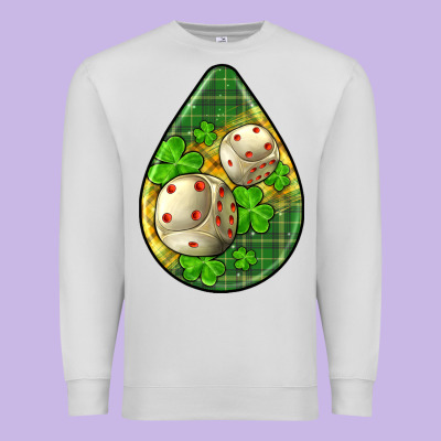 St.patrick's Teardrop Earrings Premium Sweatshirt Designed By Fadigitalartstudio