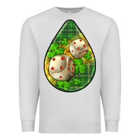 Dove Grey st.patrick's teardrop earrings Premium Sweatshirt - FaDigitalArtStudio
