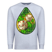 Heather Grey st.patrick's teardrop earrings Premium Sweatshirt - FaDigitalArtStudio