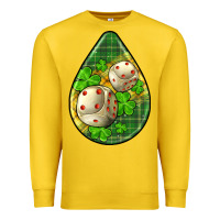 Lemon st.patrick's teardrop earrings Premium Sweatshirt - FaDigitalArtStudio