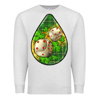 Oatmeal Heather st.patrick's teardrop earrings Premium Sweatshirt - FaDigitalArtStudio