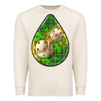 Sandshell st.patrick's teardrop earrings Premium Sweatshirt - FaDigitalArtStudio