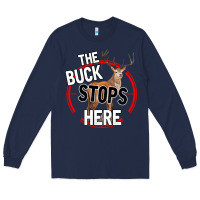 Navy The Bucks Stops Here Long Sleeve Tee - Bettercallsaul