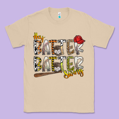 Hey Batter Batter Swing Classic Tee Designed By Sublimationcraftshop