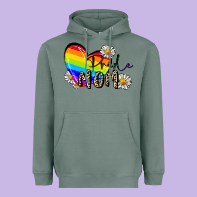Pride Mom Heavyweight Hoodie Designed By Fadigitalartstudio