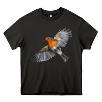 Asphalt Flying American Robin Heavy Core Tee - LillyAllenDesigns