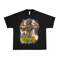 Black Western with Crosses Urban Heavy Tee - LillyAllenDesigns