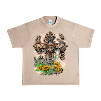 French Oak Western with Crosses Urban Heavy Tee - LillyAllenDesigns