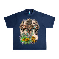 Navy Western with Crosses Urban Heavy Tee - LillyAllenDesigns