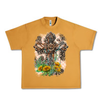 Peanut Butter Western with Crosses Urban Heavy Tee - LillyAllenDesigns