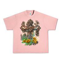 Salmon Western with Crosses Urban Heavy Tee - LillyAllenDesigns