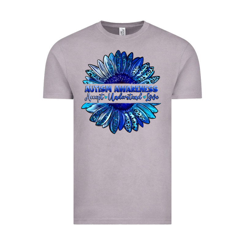 Autism Awareness Accept Understand Love Blue Vintage Tee by LillyAllenDesigns | Teevron