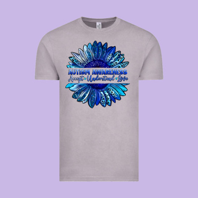 Autism Awareness Accept Understand Love Blue Vintage Tee Designed By Lillyallendesigns