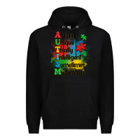 Black always unique autism Premium Hoodie - OliviaCreatesArt