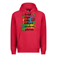 Cardinal always unique autism Premium Hoodie - OliviaCreatesArt