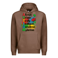 Chestnut always unique autism Premium Hoodie - OliviaCreatesArt