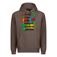 Coffee always unique autism Premium Hoodie - OliviaCreatesArt