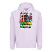 Lilac always unique autism Premium Hoodie - OliviaCreatesArt
