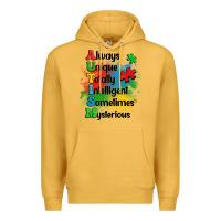 Mustard always unique autism Premium Hoodie - OliviaCreatesArt