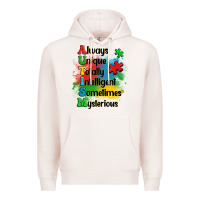 Pale Pink always unique autism Premium Hoodie - OliviaCreatesArt