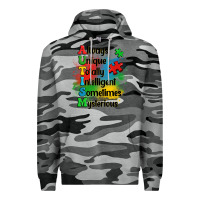 Slate Camo always unique autism Premium Hoodie - OliviaCreatesArt