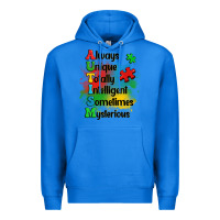 True Royal always unique autism Premium Hoodie - OliviaCreatesArt