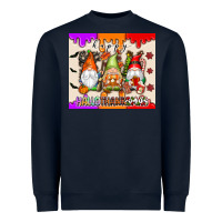 Navy Happy Hallothanksmas gnomes Heavyweight Sweatshirt - texasbilliewilder