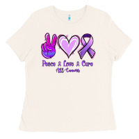 Bone Peace Love Cure All Cancers Ladies Tee - Jasminsmagicworld