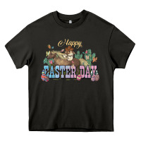 Asphalt Happy Easter Day Rodeo Heavy Core Tee - NancyCooperArtShop